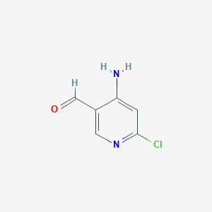 molecular formula C6H5ClN2O B1519645 4-Amino-6-chloronicotinaldehyde CAS No. 1001756-21-3