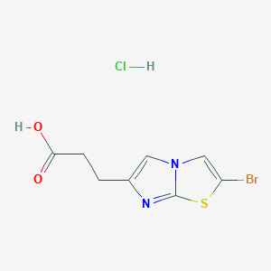 3-(2-Bromoimidazo[2,1-b]thiazol-6-yl)propanoic acid hydrochloride