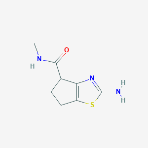 molecular formula C8H11N3OS B1519648 2-Amino-N-methyl-5,6-dihydro-4H-cyclopenta[d][1,3]thiazole-4-carboxamide CAS No. 1040631-51-3