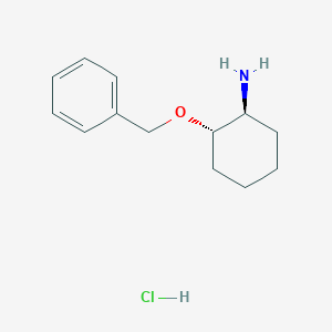 molecular formula C13H20ClNO B1519656 (1S,2S)-2-(Benzyloxy)cyclohexanamine hydrochloride CAS No. 1010811-74-1
