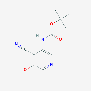 molecular formula C12H15N3O3 B1519662 tert-Butyl 4-cyano-5-methoxypyridin-3-ylcarbamate CAS No. 1045858-19-2