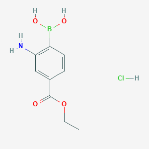 (2-Amino-4-(ethoxycarbonyl)phenyl)boronic acid hydrochloride