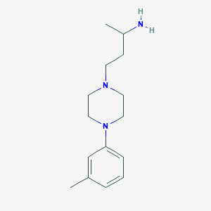 molecular formula C15H25N3 B1519670 4-[4-(3-甲基苯基)哌嗪-1-基]丁-2-胺 CAS No. 1087784-53-9
