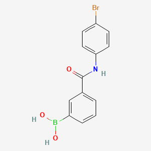 molecular formula C13H11BBrNO3 B1519671 (3-((4-Bromophenyl)carbamoyl)phenyl)boronic acid CAS No. 874288-28-5