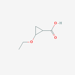 molecular formula C6H10O3 B1519678 2-Ethoxycyclopropane-1-carboxylic acid CAS No. 53381-05-8