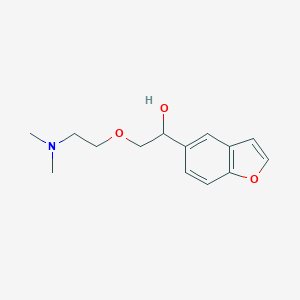 molecular formula C14H19NO3 B151968 alpha-((2-(Dimethylamino)ethoxy)methyl)-5-benzofuranmethanol CAS No. 131964-42-6