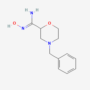 molecular formula C12H17N3O2 B1519680 4-benzyl-N'-hydroxymorpholine-2-carboximidamide CAS No. 1000349-55-2