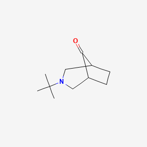molecular formula C11H19NO B1519682 3-Tert-butyl-3-azabicyclo[3.2.1]octan-8-one CAS No. 1087789-17-0