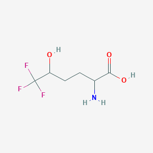 molecular formula C6H10F3NO3 B1519683 2-氨基-6,6,6-三氟-5-羟基己酸 CAS No. 1218376-66-9