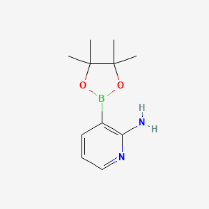 molecular formula C11H17BN2O2 B1519694 3-(4,4,5,5-Tetramethyl-1,3,2-dioxaborolan-2-yl)pyridin-2-amine CAS No. 1073354-97-8