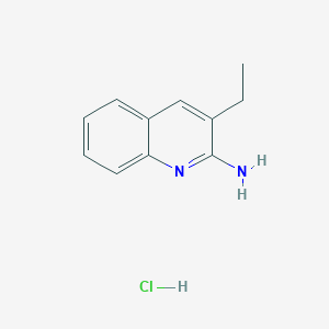 molecular formula C11H13ClN2 B1519695 2-Amino-3-ethylquinoline hydrochloride CAS No. 1170053-53-8