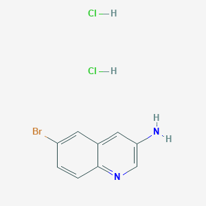 molecular formula C9H9BrCl2N2 B1519696 6-Bromoquinolin-3-amine dihydrochloride CAS No. 1171078-83-3