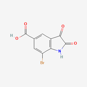 7-bromo-2,3-dioxo-2,3-dihydro-1H-indole-5-carboxylic acid