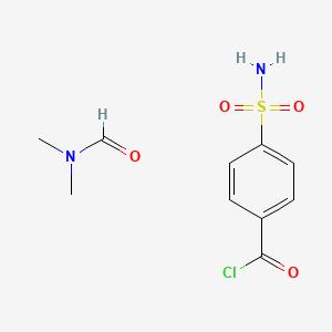 molecular formula C10H13ClN2O4S B1519700 4-(Aminosulphonyl)benzoyl chloride DMF complex CAS No. 1172493-99-0