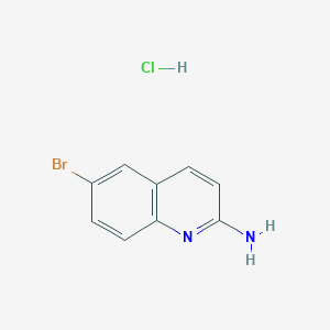 molecular formula C9H8BrClN2 B1519706 2-Amino-6-bromoquinoline hydrochloride CAS No. 1170935-81-5
