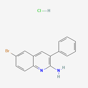 2-Amino-6-bromo-3-phenylquinoline hydrochloride