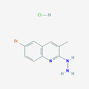 B1519717 6-Bromo-2-hydrazino-3-methylquinoline hydrochloride CAS No. 1172069-28-1