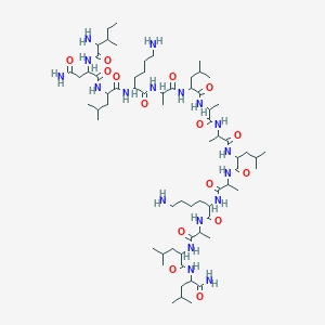 molecular formula C67H124N18O15 B15197182 Mas7 