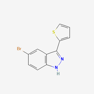 molecular formula C11H7BrN2S B1519745 5-Bromo-3-(thiophen-2-yl)-1H-indazole CAS No. 911305-81-2