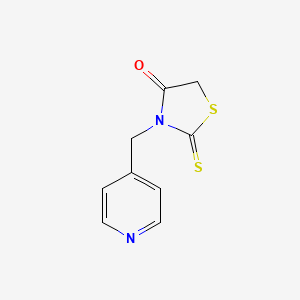 molecular formula C9H8N2OS2 B15197493 3-(4-Pyridinylmethyl)-2-thioxo-1,3-thiazolidin-4-one CAS No. 2295-33-2