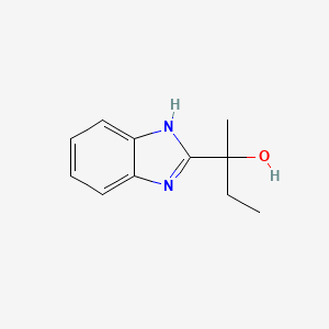 molecular formula C11H14N2O B15197498 2-(1H-Benzo[d]imidazol-2-yl)butan-2-ol CAS No. 59336-53-7