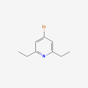 molecular formula C9H12BrN B1519759 4-Bromo-2,6-diethylpyridine CAS No. 877133-54-5