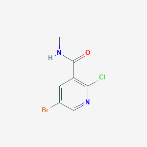 molecular formula C7H6BrClN2O B1519762 5-bromo-2-chloro-N-methylpyridine-3-carboxamide CAS No. 1189749-84-5