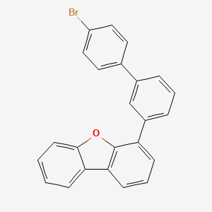 molecular formula C24H15BrO B15197663 4-(4'-Bromo-[1,1'-biphenyl]-3-yl)dibenzo[b,d]furan 