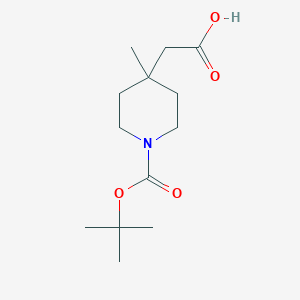 2-(1-(tert-Butoxycarbonyl)-4-methylpiperidin-4-yl)acetic acid
