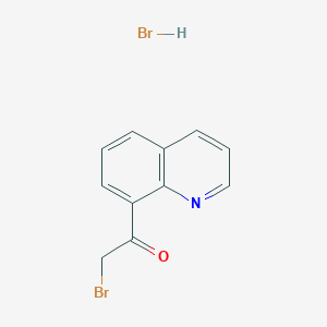 molecular formula C11H9Br2NO B1519779 8-(Bromoacetyl)quinoline hydrobromide CAS No. 859962-48-4