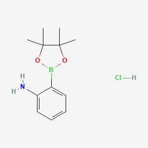 2-(4,4,5,5-Tetramethyl-1,3,2-dioxaborolan-2-yl)aniline hydrochloride