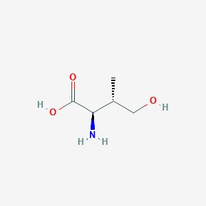 molecular formula C5H11NO3 B15197851 (2R,3S)-2-Amino-4-hydroxy-3-methylbutanoic acid CAS No. 127181-56-0