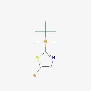 molecular formula C9H16BrNSSi B1519788 5-Bromo-2-(tert-butyldimethylsilyl)thiazole CAS No. 1092351-70-6