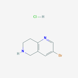 molecular formula C8H10BrClN2 B1519795 3-Bromo-5,6,7,8-Tetrahydro-1,6-Naphthyridine Hydrochloride CAS No. 1159010-96-4