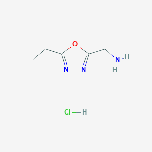 (5-Ethyl-1,3,4-oxadiazol-2-yl)methanamine hydrochloride
