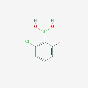 molecular formula C6H5BClIO2 B15197996 (2-Chloro-6-iodophenyl)boronicacid 
