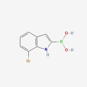 molecular formula C8H7BBrNO2 B1519801 (7-Bromo-1H-indol-2-yl)boronic acid CAS No. 957120-89-7