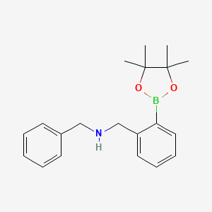 N-Benzyl-1-(2-(4,4,5,5-tetramethyl-1,3,2-dioxaborolan-2-yl)phenyl)methanamine