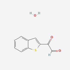 molecular formula C10H8O3S B1519806 2-(Benzo[B]thiophen-2-YL)-2-oxoacetaldehyde hydrate CAS No. 1172075-67-0