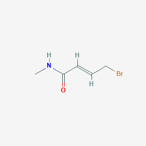 molecular formula C5H8BrNO B15198084 (E)-4-bromo-N-methylbut-2-enamide 