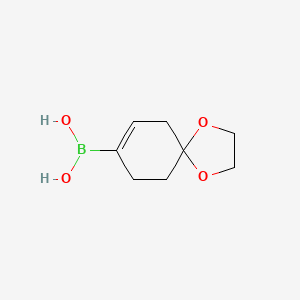 molecular formula C8H13BO4 B1519813 1,4-二氧杂螺[4.5]癸-7-烯-8-硼酸 CAS No. 850567-90-7