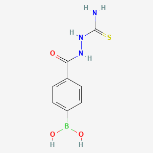 molecular formula C8H10BN3O3S B1519826 2-(4-Boronobenzoyl)hydrazinecarbothioamide CAS No. 957060-76-3