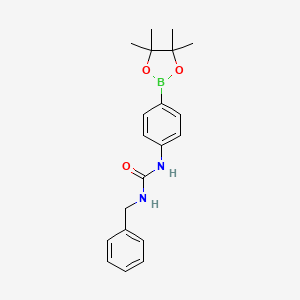 molecular formula C20H25BN2O3 B1519828 1-Benzyl-3-(4-(4,4,5,5-tetramethyl-1,3,2-dioxaborolan-2-yl)phenyl)urea CAS No. 874290-98-9