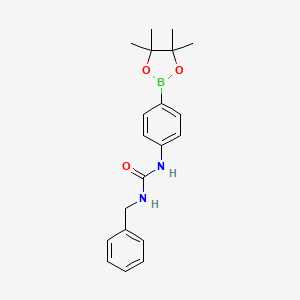 1-Benzyl-3-(4-(4,4,5,5-tetramethyl-1,3,2-dioxaborolan-2-yl)phenyl)urea
