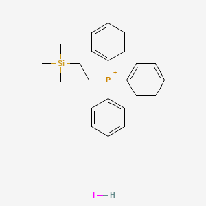 molecular formula C23H29IPSi+ B15198281 Triphenyl(2-trimethylsilylethyl)phosphanium;hydroiodide 