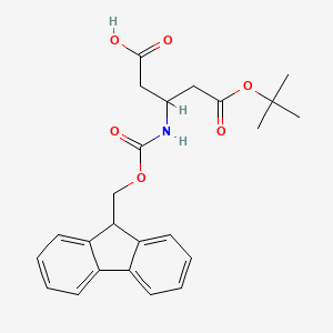 molecular formula C24H27NO6 B15198328 Fmoc-beta-Hoasp(Otbu)-OH 