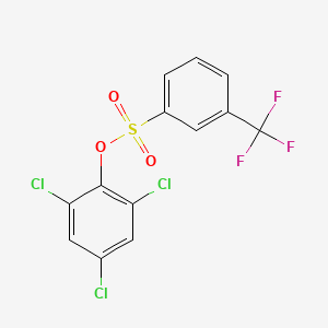 molecular formula C13H6Cl3F3O3S B1519834 2,4,6-Trichlorophenyl 3-(trifluoromethyl)benzenesulfonate CAS No. 1171919-24-6