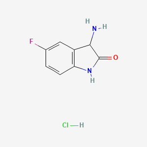 3-Amino-5-fluoro-1,3-dihydro-2H-indol-2-one hydrochloride
