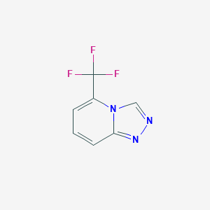 molecular formula C7H4F3N3 B15198390 5-(Trifluoromethyl)-[1,2,4]triazolo[4,3-a]pyridine 