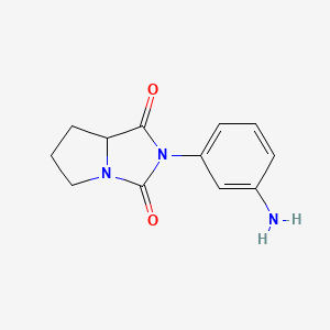2-(3-aminophenyl)tetrahydro-1H-pyrrolo[1,2-c]imidazole-1,3(2H)-dione